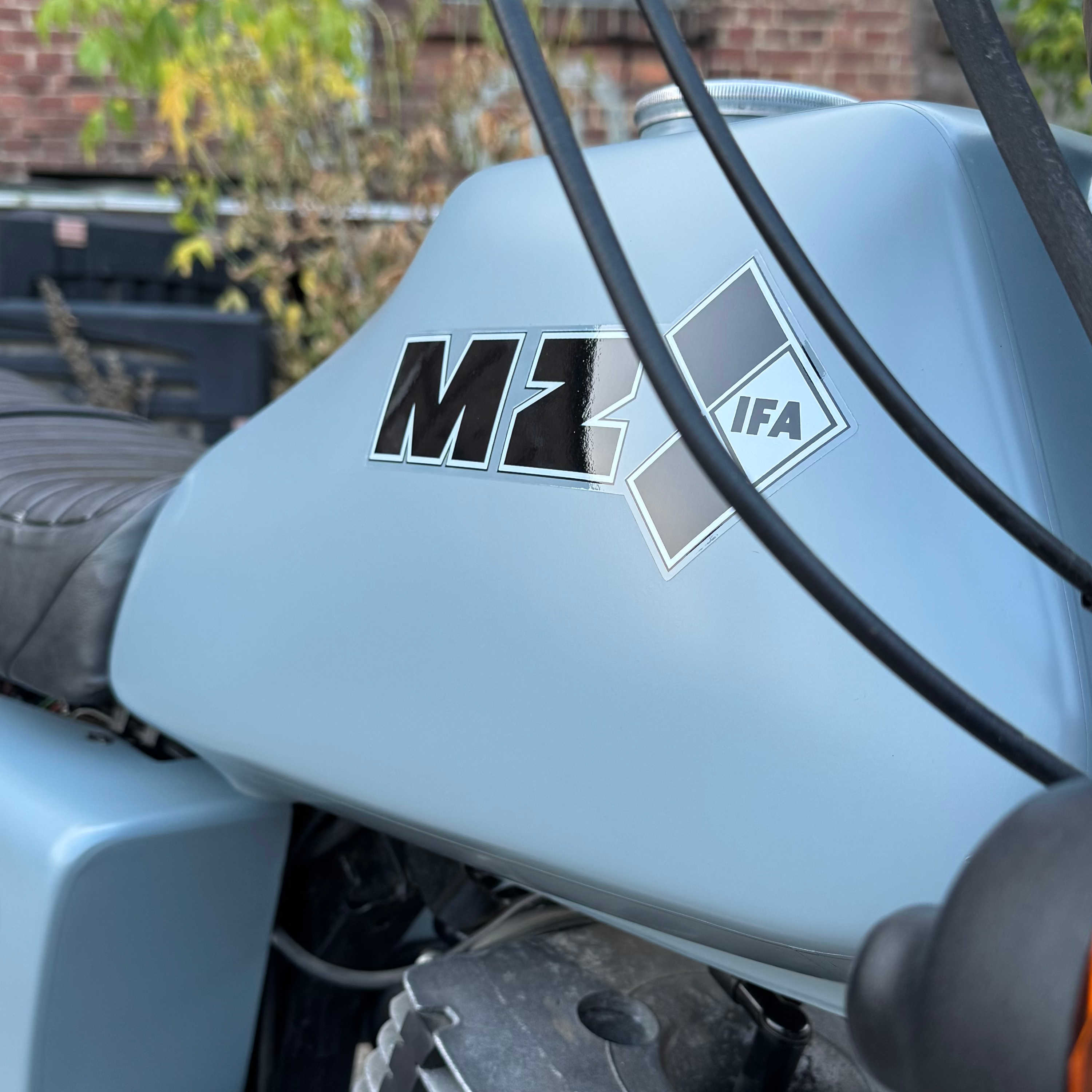 zmieniony kolor w motocyklu mz etz. realizacja - KWrap sulechów