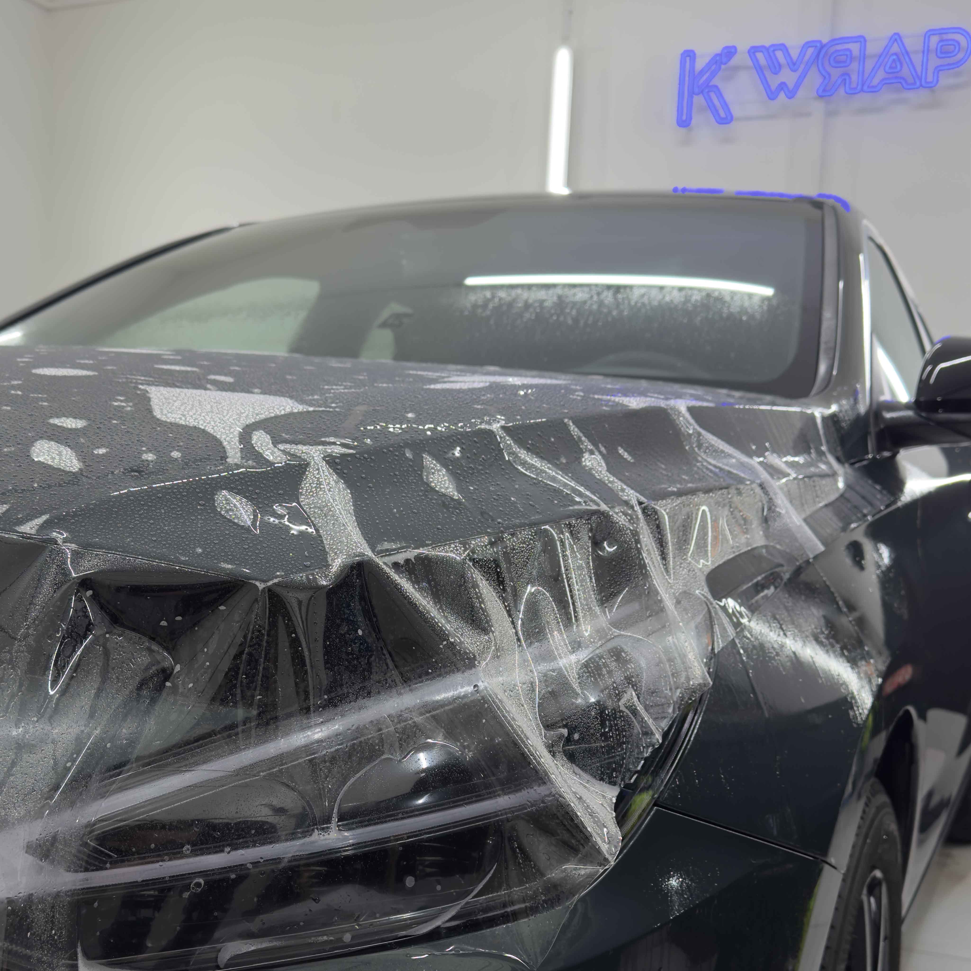 zabezpieczenie ppf na masce w audi A3. realizacja - KWrap Sulechów