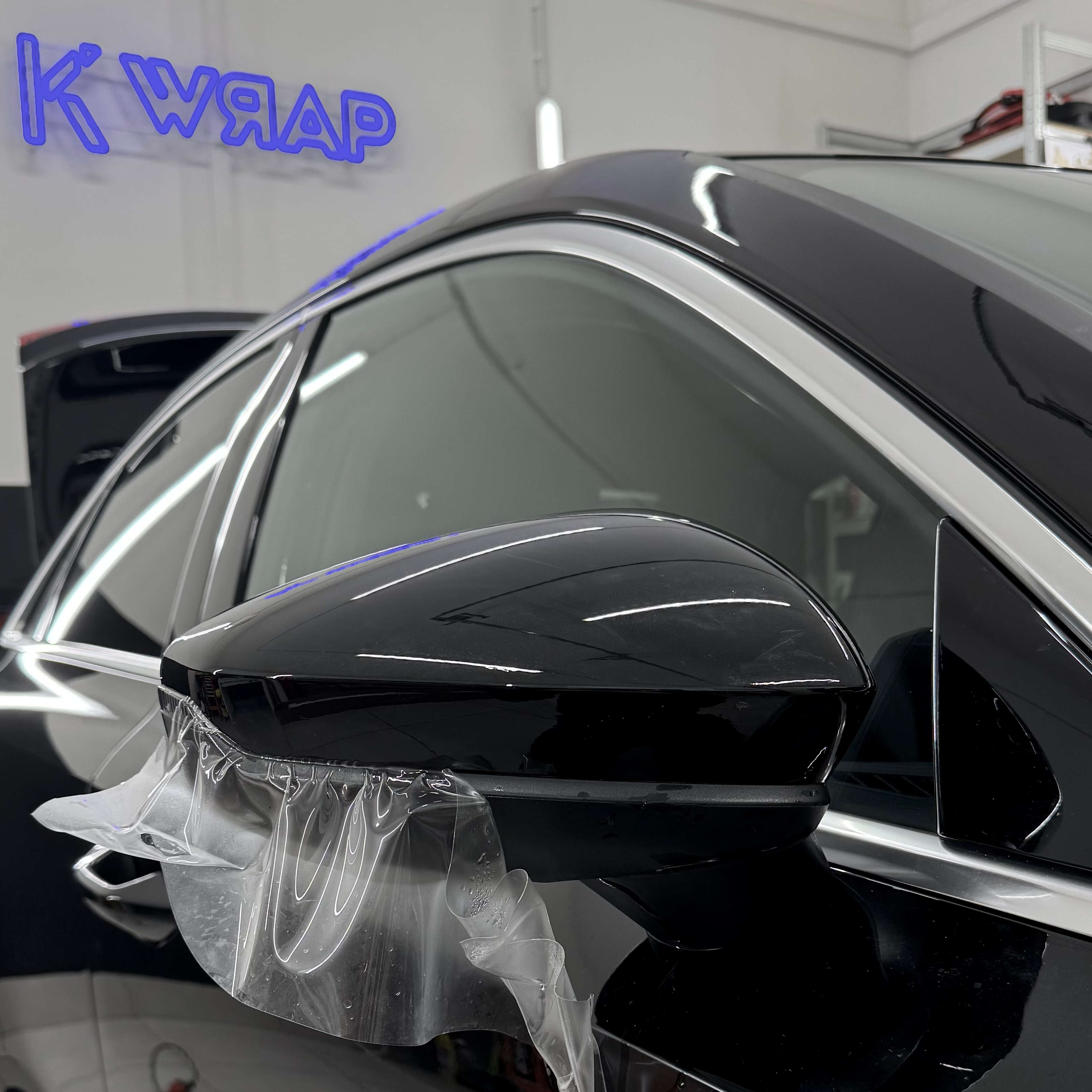 zabezpieczenie ppf lusterka w audi A5. realizacja - KWrap Sulechów