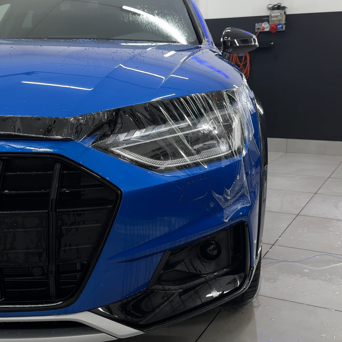 zabezpieczenie ppf na masce w Audi A6. realizacja - KWrap Sulechów