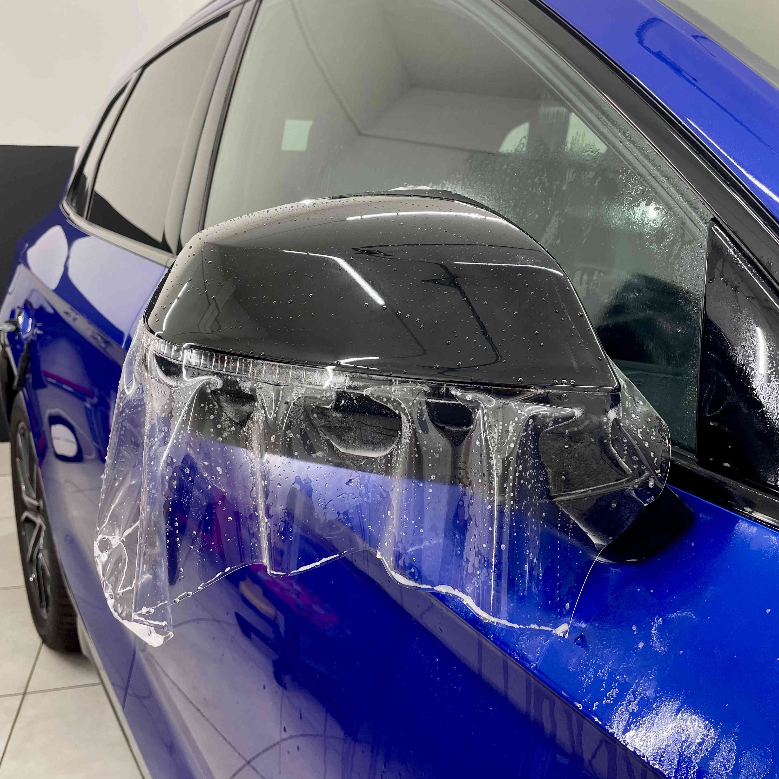 zabezpieczenie ppf na lusterku w audi Q5. realizacja - KWrap Sulechów